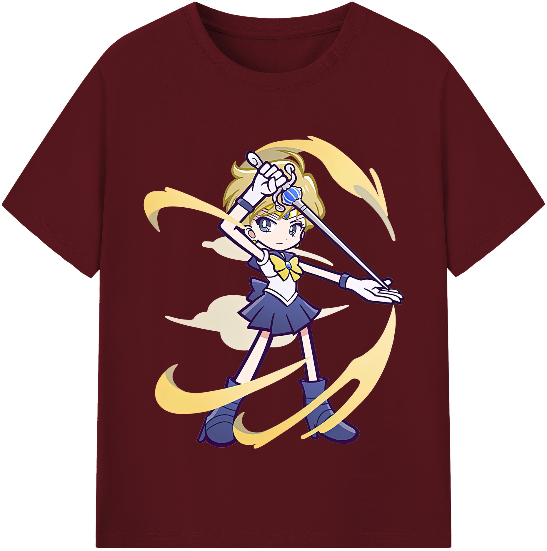 （画像用） 美少女戦士セーラームーン 天王はるか Sailor Moon Tenoh Haruka 綿100％半袖Tシャツ（フロントプリント）